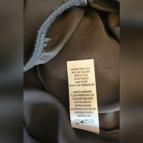 Black sleeveless top with removable rhinestone detail at neckline - Picture 4 of 10